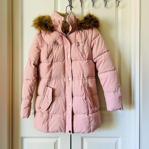 NAUTICA  Women’s Puffer Microfiber Heavy Weight Down Coat Pink Size XS
